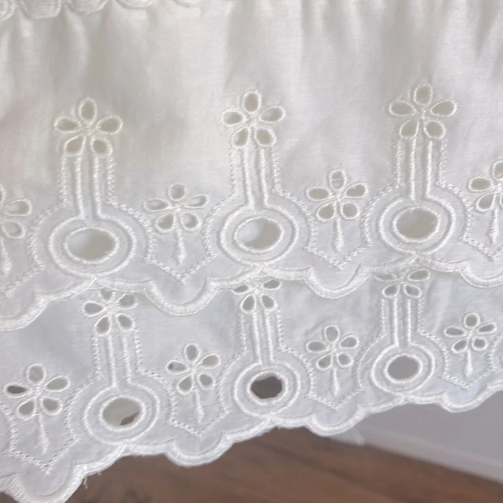 J. Crew Cream Eyelet Dress